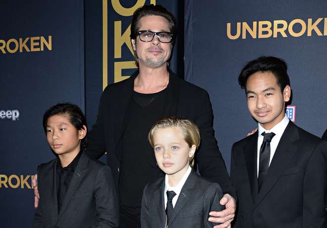 Resultado de imagem para Brad Pitt é investigado por abusar verbalmente e fisicamente de filhos, diz site