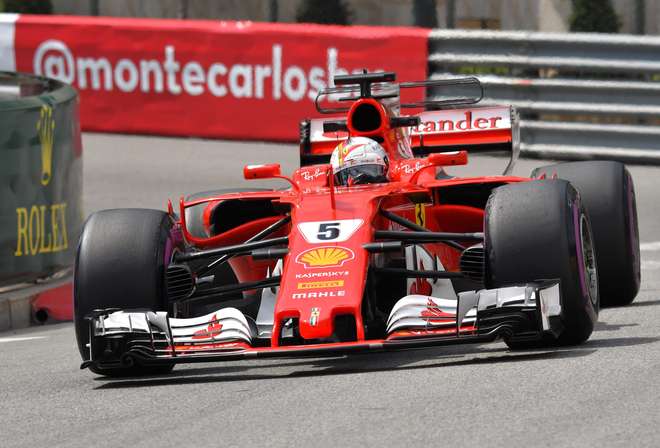 Sebastian Vettel da Ferrari- AFP PASCAL GUYOT