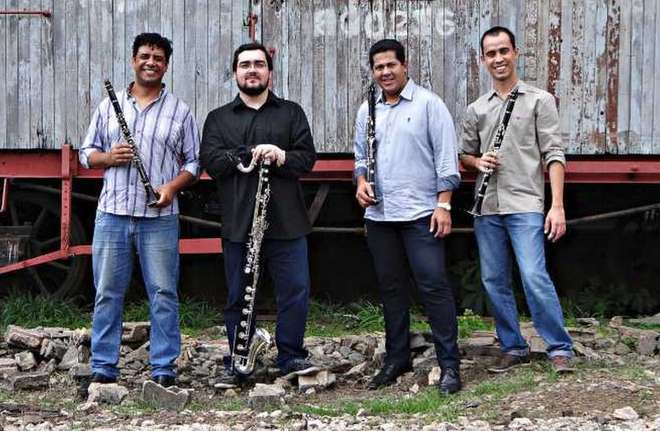 O conjunto de clarinetas Torcendo o Dedo foi criado em 2002 - DIVULGAÇÃO 