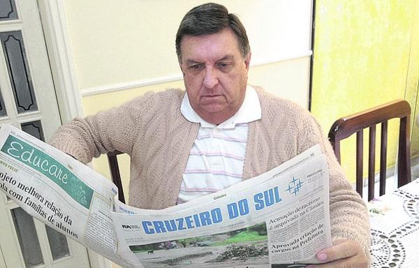 Antônio Geraldo Vicentim: gosto de todo o jornal; leio tudo de manhã - Divulgação