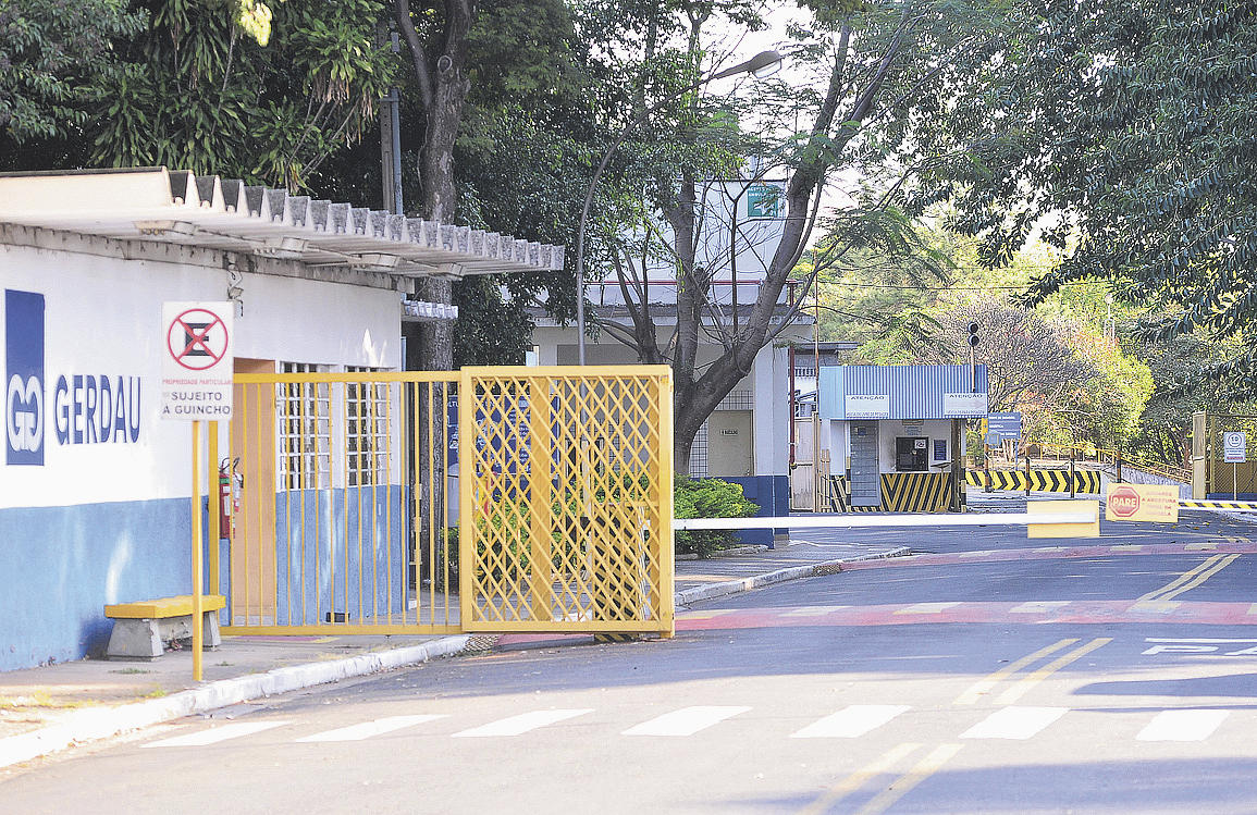 A fábrica onde está instalada a Gerdau foi fundada em 1938 com o nome Metalúrgica Nossa Senhora Aparecida - ADIVAL B. PINTO / ARQUIVO JCS (22/07/2014)