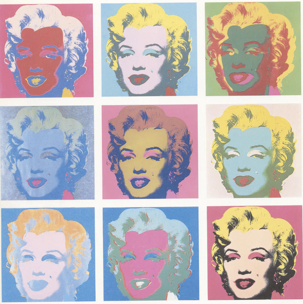 As representações do rosto de Marilyn Monroe estão entre as obras mais famosas de Andy Warhol - DIVULGAÇÃO 