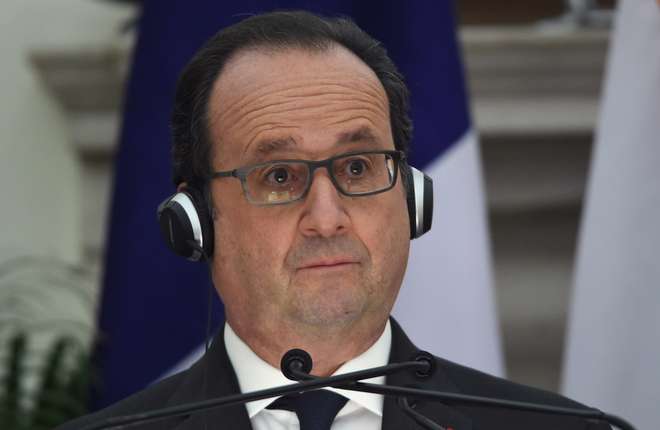 Presidente da França, François Hollande -  AFP PHOTO / Prakash SINGH