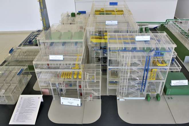 Maquete divulgada em 2012 do prédio do Laboratório Nucleoelétrica da Marinha - ADIVAL B. PINTO / ARQUIVO JCS