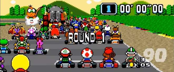 Jogo Super Mario Kart - Super Nintendo