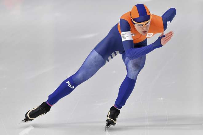  Ireen Wust tem cinco medalhas de ouro e dez pódios -  MLADEN ANTONOV/AFP