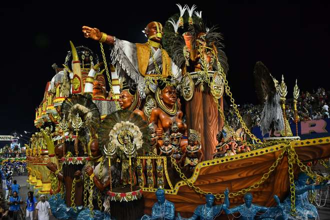 A Acadêmicos do Tatuapé venceu o Carnaval de São Paulo pelo segundo ano seguido - AFP / NELSON ALMEIDA