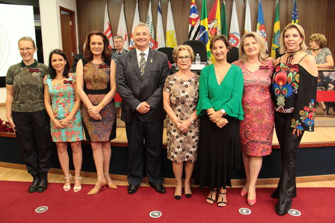 Malivone Turkiewicz Manzatto, Cristiane Cavalcante Raiol, Mônica Giorgetti Minello Teixeira, Deputado Estadual Cel PM Paulo Adriano Lopes Lucinda Telhada, Maria Dorotéa Senger Cezar, Jaqueline Coutinho, Dalva Fabiola Mallmann e Cláudia Bittencourt - TEÓFILO NEGRÃO/ DIVULGAÇÃO