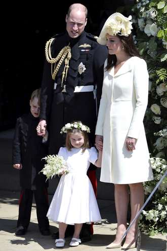 Kate Middleton e Príncipe William com os filhos George e Charlotte - Andrew Matthews/WPA Pool/Getty Images