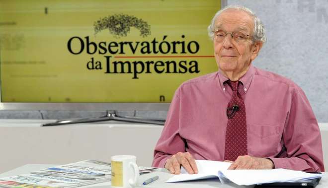 Alberto Dines faleceu aos 86 anos de pneumonia no dia 22 de maio - OBSERVATÓRIO DA IMPRENSA / FACEBOOK
