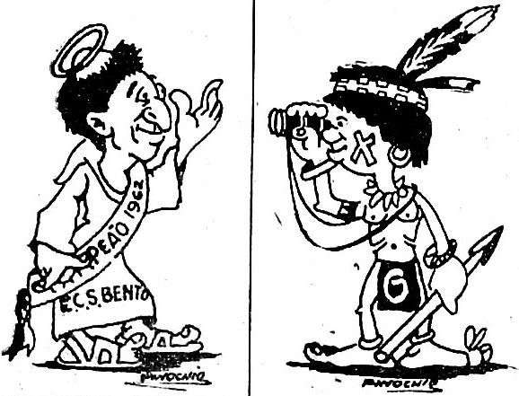 Charge do artista Pinocchio publicada pelo Cruzeiro em 9/6/63 - REPRODUÇÃO