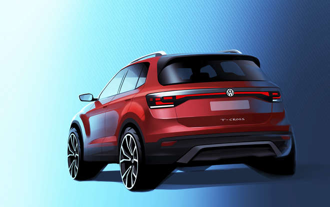 Volkswagen revela primeira imagem do T-Cross - DIVULGAÇÃO
