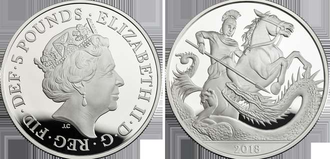 A moeda tem valor oficial de cinco libras - ROYAL MINT/AFP