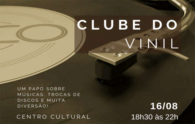 Clube do Vinil terá encontros toda quinta-feira, a partir das 18h30 - REPRODUÇÃO: FACEBOOK